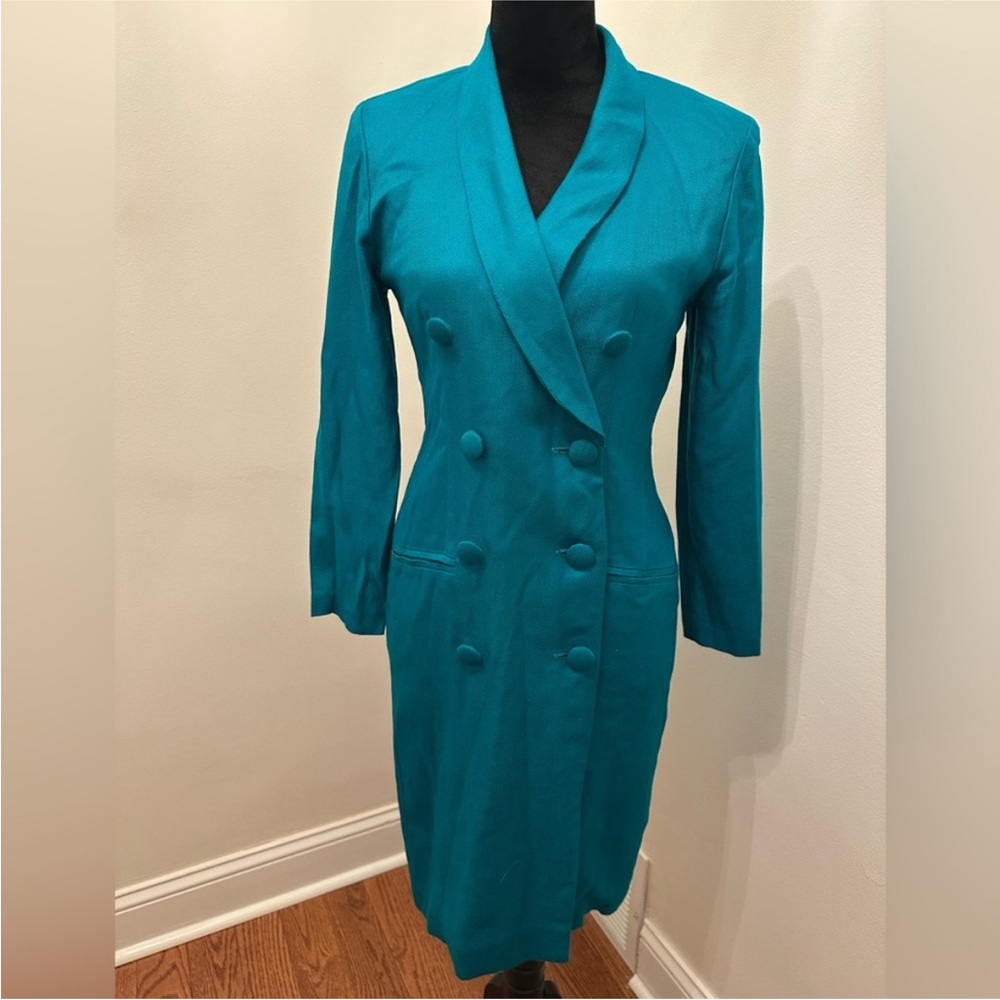 Vintage J.S.J. Petites Double Breasted Blazer Dress, Size 4